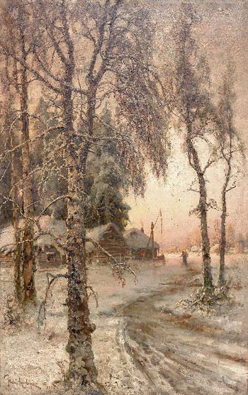 Ю.Ю. Клевер. «Зимний пейзаж», 1914 г.
