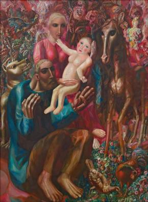 П.Н. Филонов. «Крестьянская семья». 1914 г.