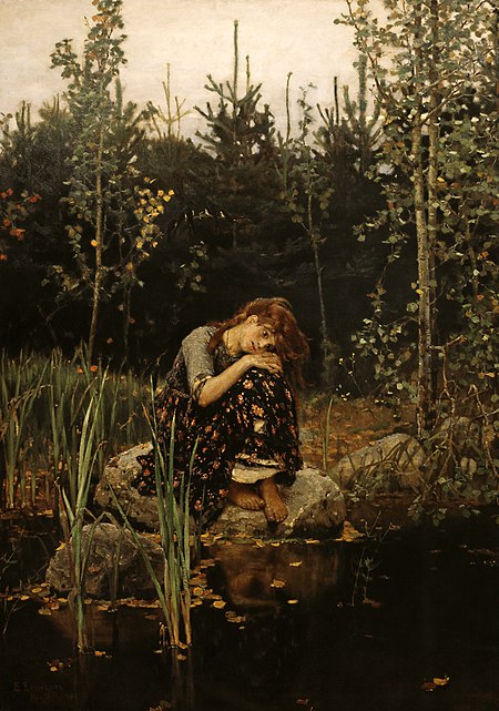 В. Васнецов. «Аленушка». 1881 г. В. Васнецов. «Аленушка». 1881 г.