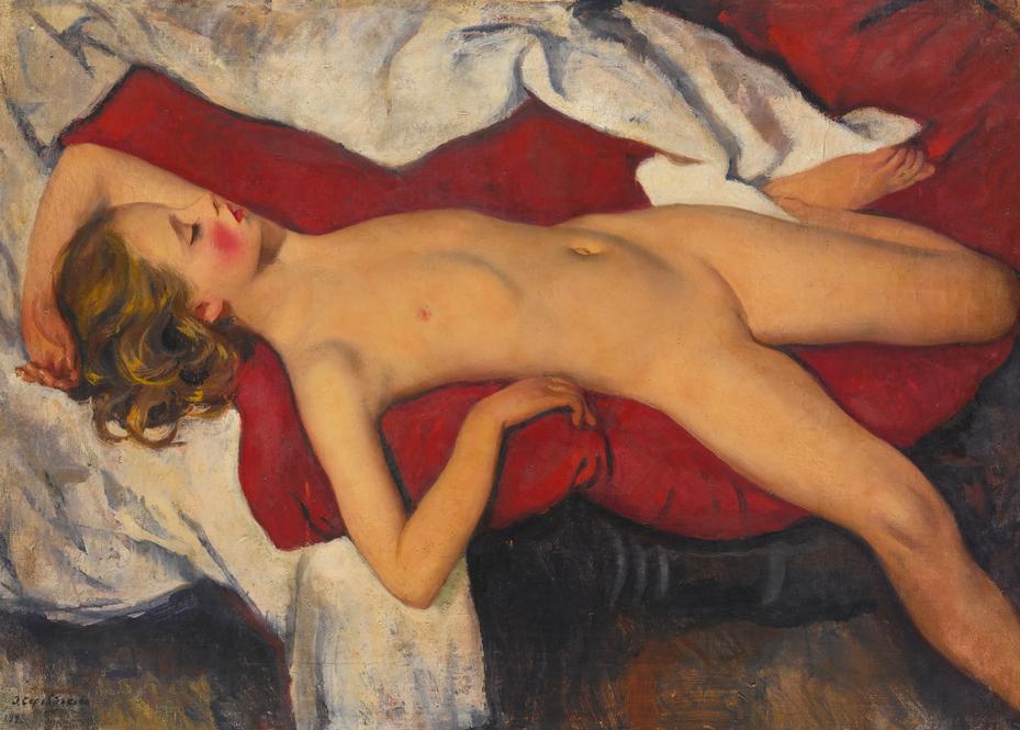 З. Серебрякова. «Спящая девочка». 1923 г.