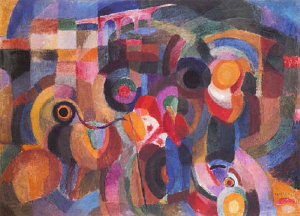 Соня Делоне. «Рынок в Миньо». 1915 г.