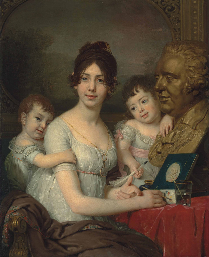 В.Л. Боровиковский. Портрет графини Л.И. Кушелевой и ее сыновей. 1803 г.