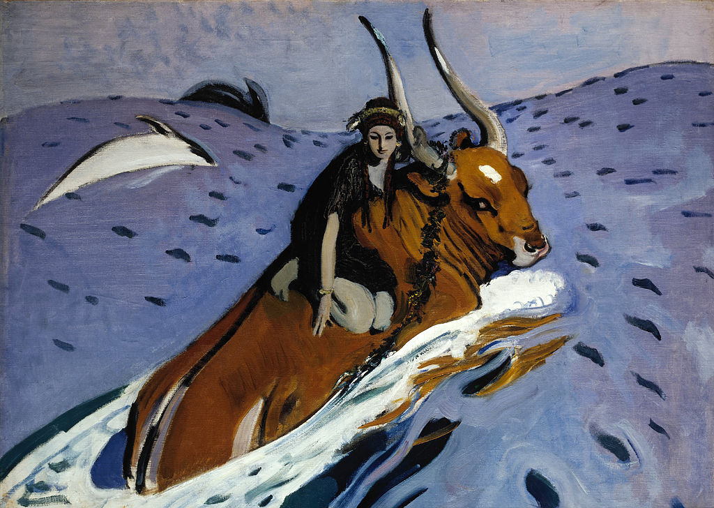В. Серов. «Похищение Европы». 1910 г.
