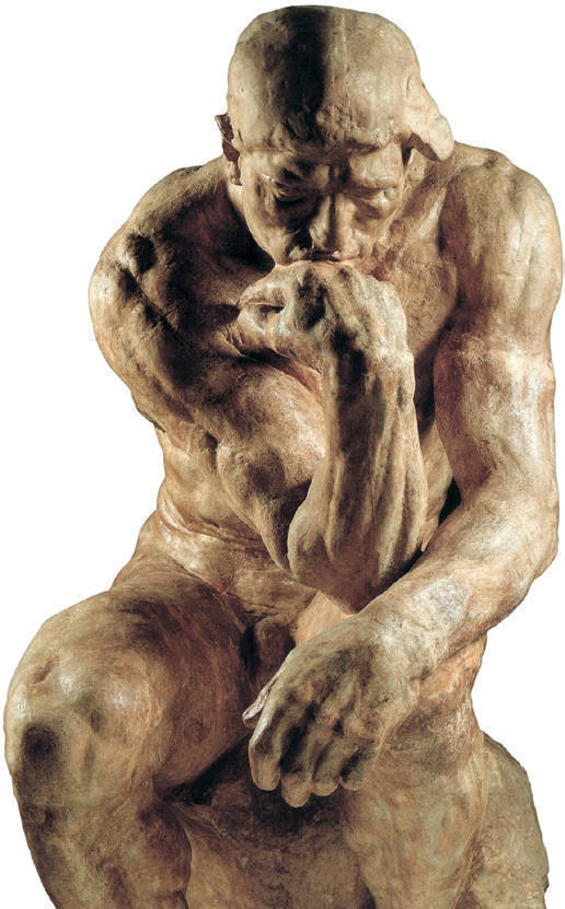 Скульптура «Мыслитель». О. Роден. Франция