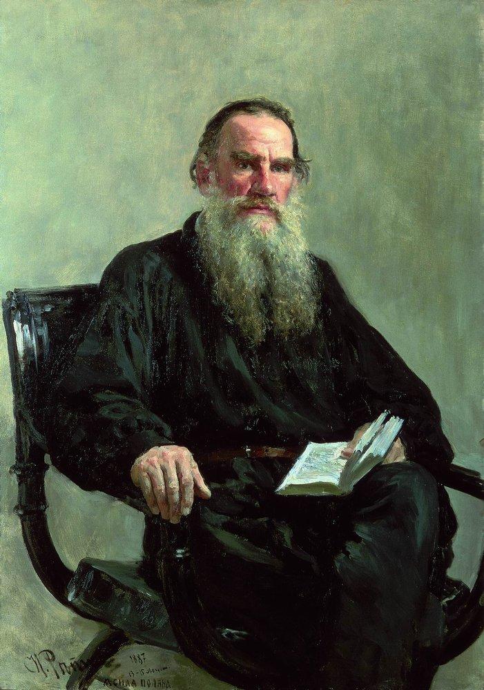 И. Репин. Портрет писателя Л. Толстого. 1887 г.