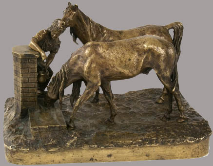 Скульптура «На водопое». В.Я. Грачев. Санкт-Петербург. 1885 г. Скульптура «На водопое». В.Я. Грачев. Санкт-Петербург. 1885 г.