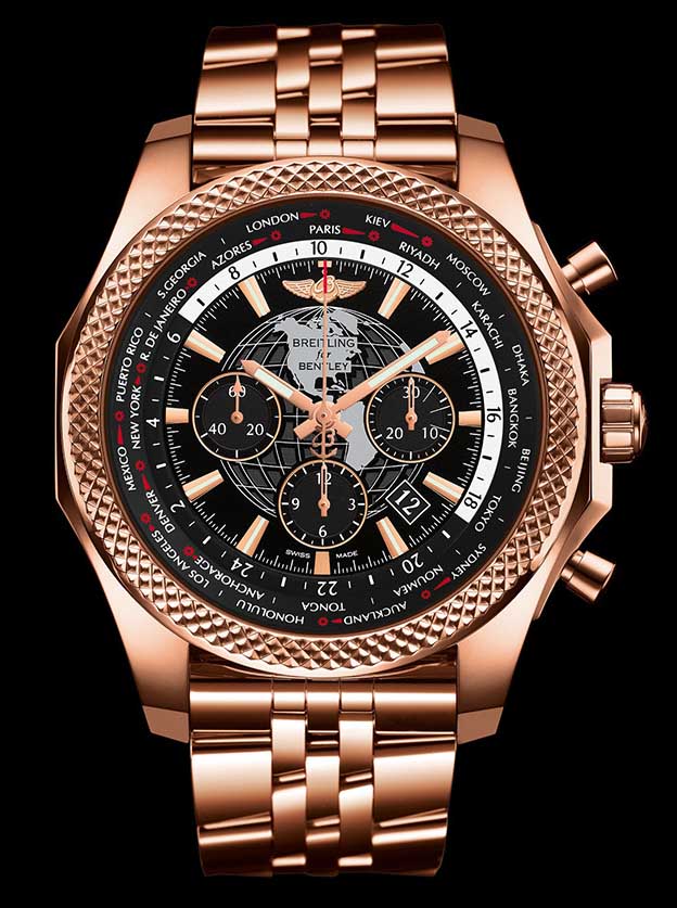 Модель Breitling for Bentley из красного золота