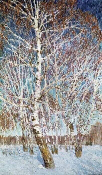 И. Грабарь. «Февральская лазурь». 1904 г. И. Грабарь. «Февральская лазурь». 1904 г.