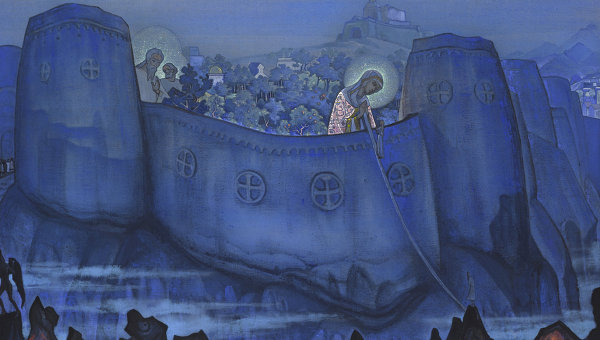 Н. Рерих. Картина «Труды Богоматери». 1931 г. Продана за 12,1 млн долларов Н. Рерих. Картина «Труды Богоматери». 1931 г. Продана за 12,1 млн долларов