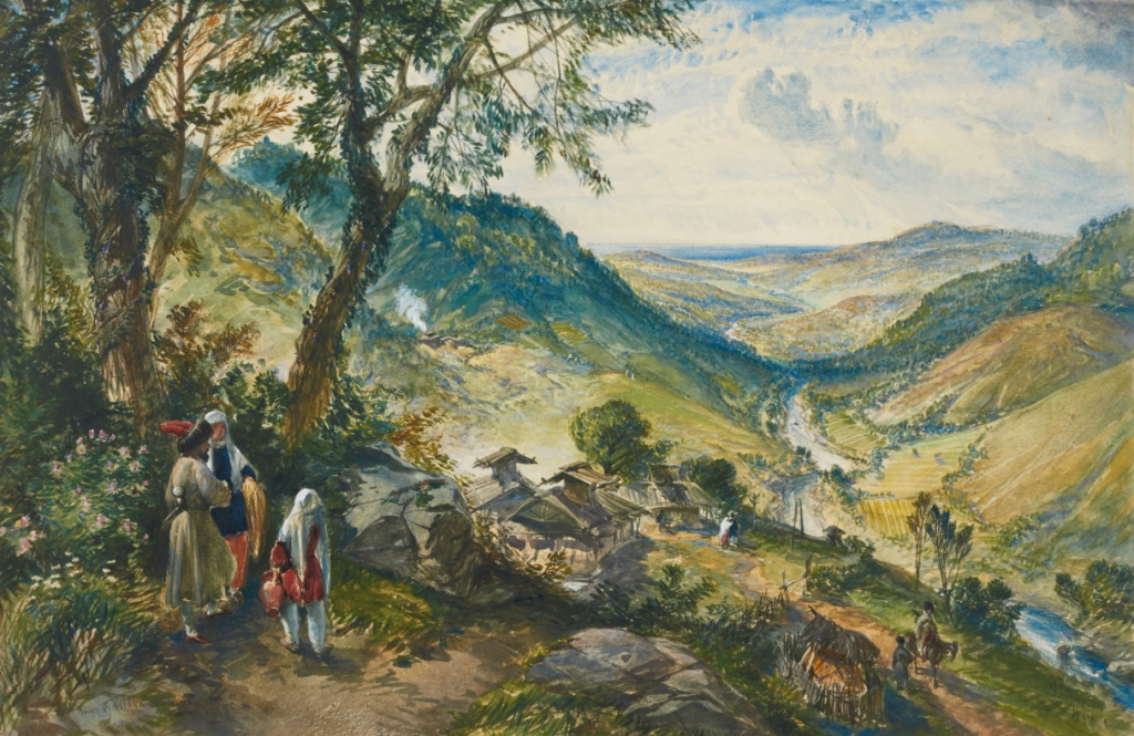Уильям Симпсон. «Долина Вардана. Кавказ». 1855-1858 г Уильям Симпсон. «Долина Вардана. Кавказ». 1855-1858 г