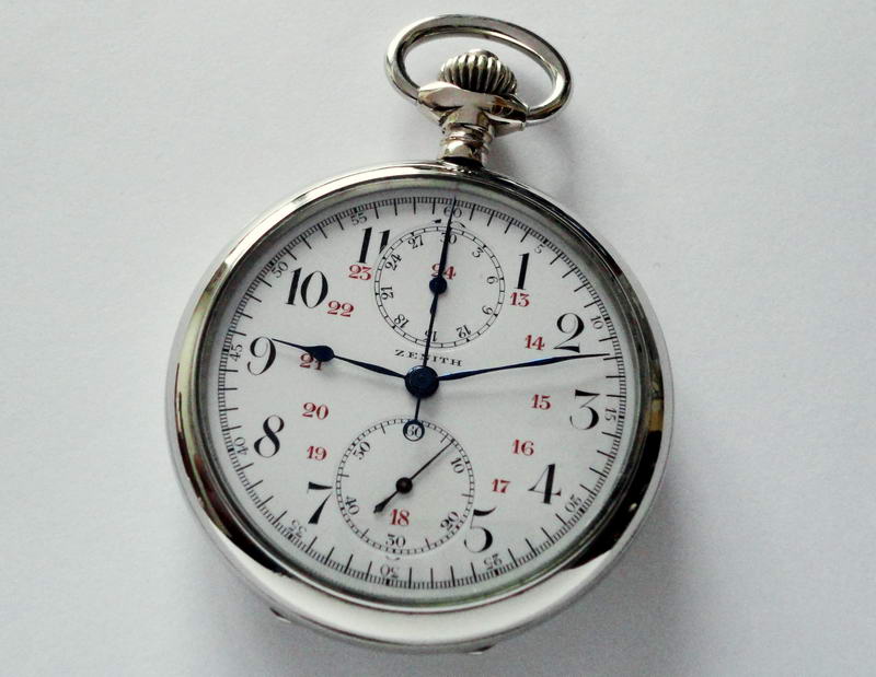 Карманный хронограф бренда Zenith. Около 1900-1910 гг. Карманный хронограф бренда Zenith. Около 1900-1910 гг.