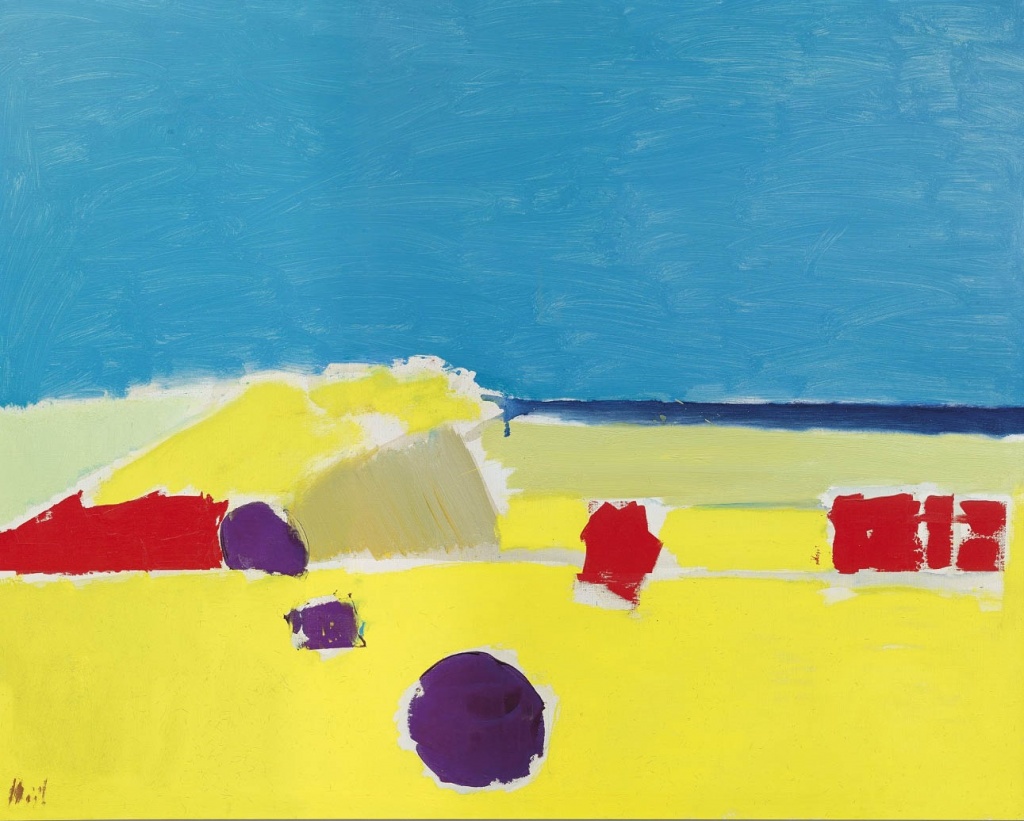 Никола де Сталь. Plage a Agrigente. 1953 г. Никола де Сталь. Plage a Agrigente. 1953 г.