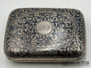 Кошелек Кремль. Россия, 19 век. Серебро 84 пробы, чернь.