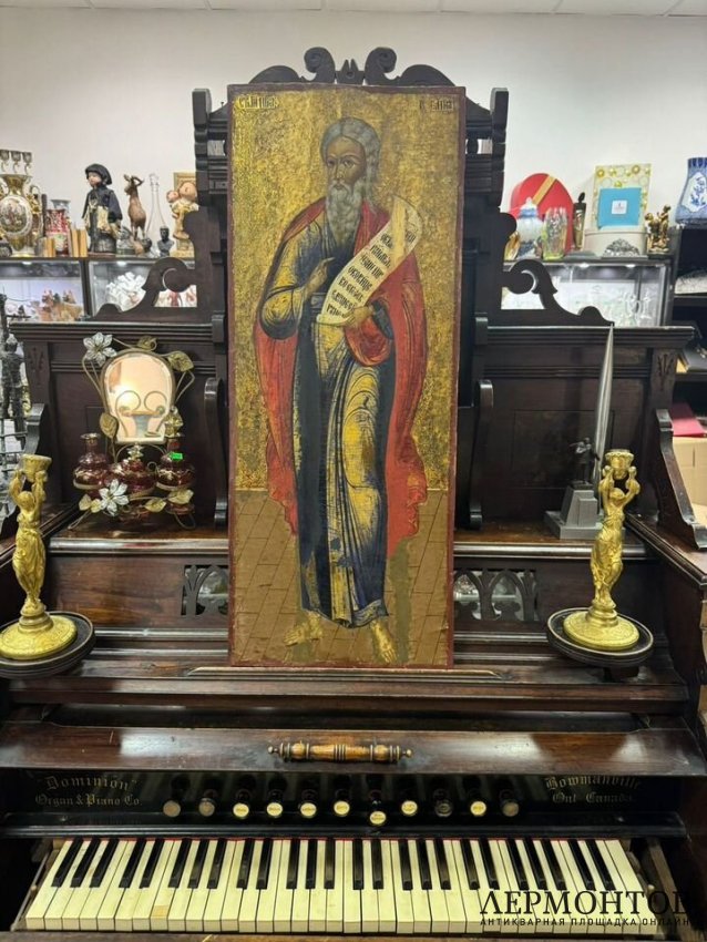 Икона «Святой пророк Иеремия». Дерево, левкас, темпера, Россия, 19 век