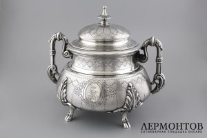 сахарница. СЕРЕБРО 950 ПРОБЫ. ФРАНЦИЯ, XIX-XX ВВ.