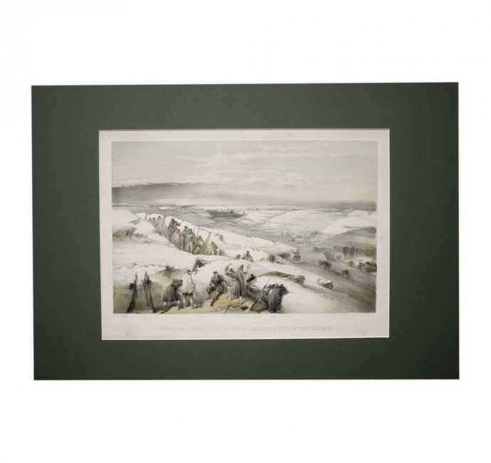 Литография. Вид на Севастополь. Крымская война. Симпсон. Лондон, 1855 г.