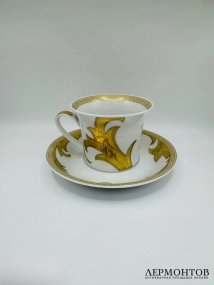 Чайная пара «Arabesque Gold». Фарфор, золото, Rosenthal и Versace, Германия