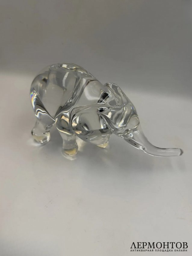 Статуэтка «Слоник». Хрусталь, Baccarat, Франция