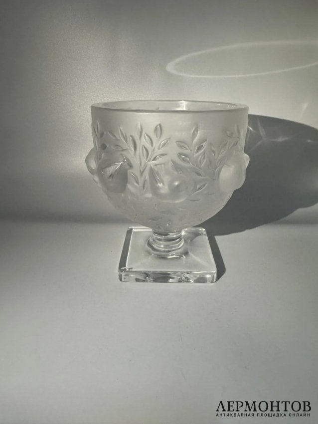 Ваза «Elisabeth» с птичками. Хрусталь, Lalique, Франция