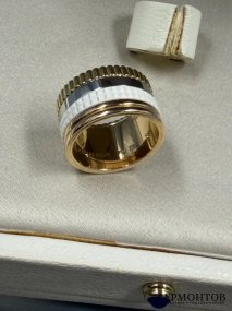 Женское кольцо «Quatre White Edition». Золото 750 пробы, керамика, Boucheron