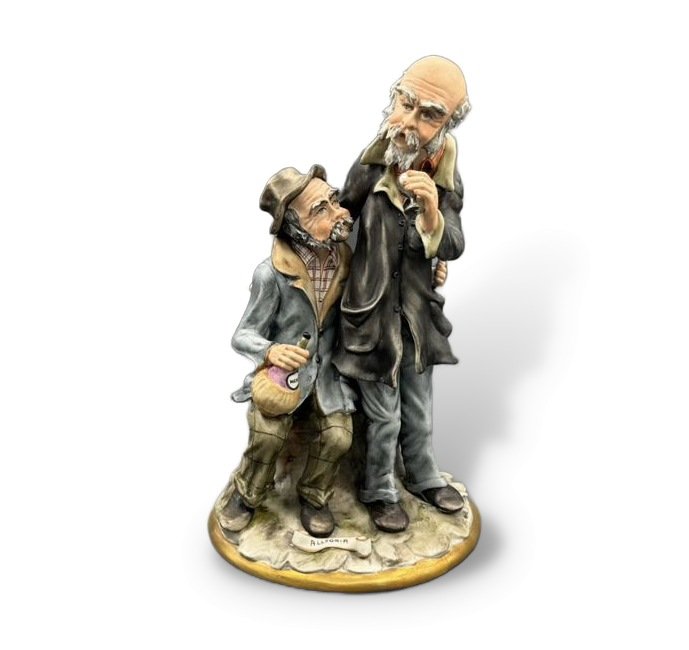 Статуэтка «Веселье». Бисквит, роспись, Villari, Италия, 1980–1990 годы