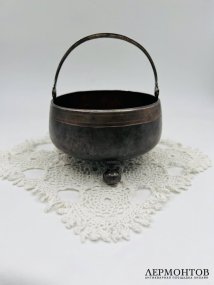 Конфетница в стиле модерн. Серебро 84 пробы, В. Семёнов, Россия, 1908–1917 годы
