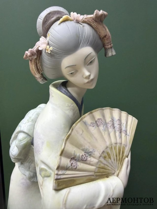 Скульптура «Японская элегантность». Фарфор грес, Lladro, скульптор José Puche, Испания, 2005–2006 годы