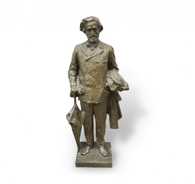 Скульптура Композитор Верди. Италия, Флоренция, Г. Виньяли, 1900-е гг. Бронза.