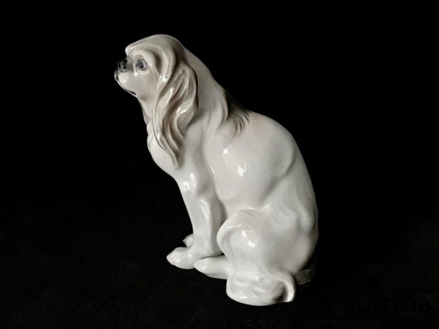 Статуэтка «Кавалер-кинг-чарльз-спаниель». Фарфор, Rosenthal, Германия, 1927 год