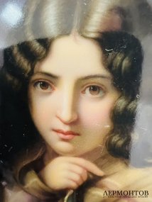 Пласт «Девушка в покрывале». Фарфор, живопись, KPM, Германия, 1837–1844 годы