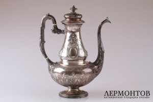 Кофейник в классическом стиле. Veyrat. Серебро 950 пробы. XIX век. Франция