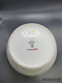 Кашпо «Подсолнухи». Фарфор, роспись, золочение, Rosenthal, Германия, 1916 год