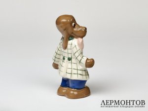 Статуэтка «Бассет». Фарфор, Royal Dux, Чехословакия, 1950 год