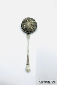 Ситечко. Серебро 84 пробы, скань, мастер А. Афанасьев, Россия, 1795 год