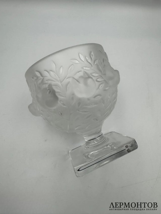 Ваза «Elisabeth» с птичками. Хрусталь, Lalique, Франция