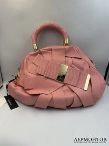 Сумка пудрового цвета. Кожа, Versace, Италия