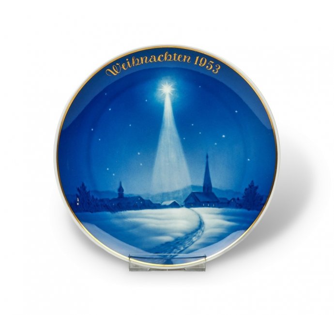 Тарелка настенная «Святая ночь 1953». Фарфор, Rosenthal, Германия