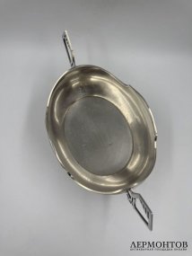 Ваза-фруктовница в стиле модерн. Серебро 84 пробы, 13-я артель, Россия, 1908–1917 годы