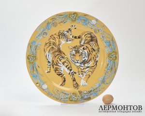 Тарелка «Тигр». Фарфор, Rosenthal, Германия