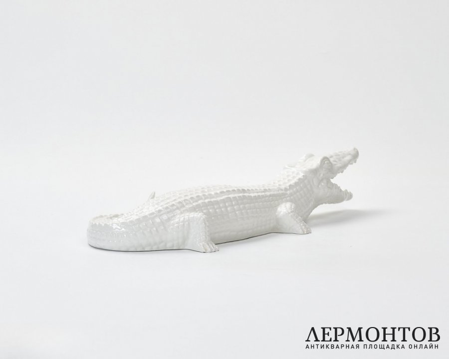 Статуэтка «Крокодил». Керамика, G.B.C. Ceramiche, Италия, 1970-е годы