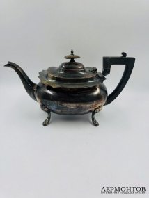 Чайно-кофейный сервиз, 4 предмета. Серебро 925, Walker & Hall, Англия, 1900