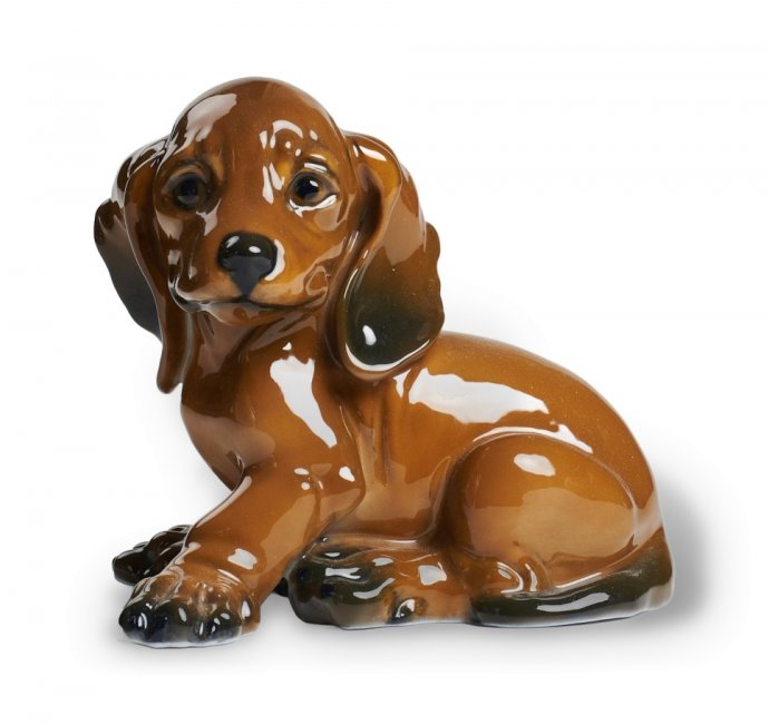 Статуэтка «Щенок таксы». Фарфор, Rosenthal, Германия