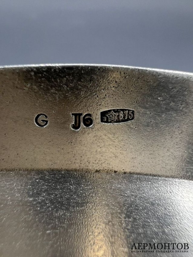 Лимонница. Серебро 875 пробы, Таллинский ювелирный завод, СССР, 1966 год
