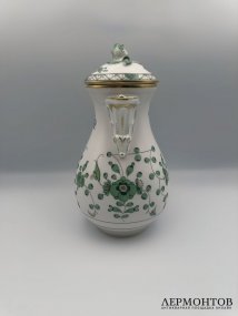 Кофейник «Индийская живопись». Фарфор, роспись, Meissen, Германия, 2-я половина 20 века