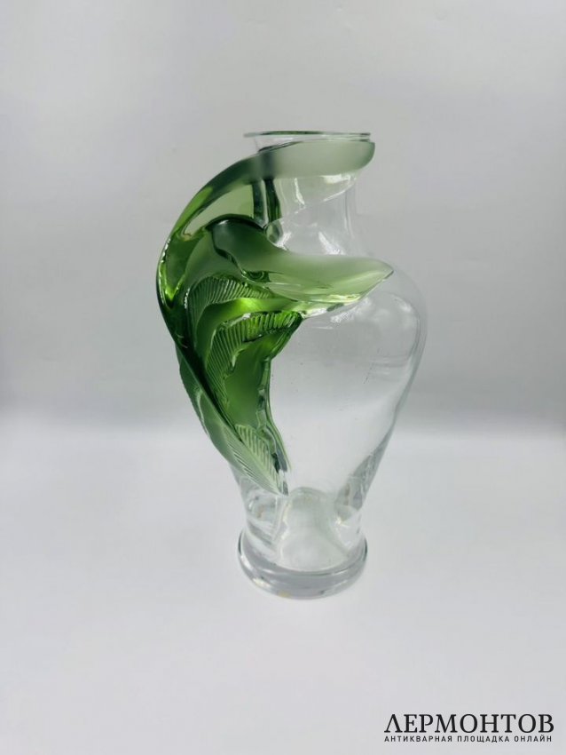 Ваза «Tanega». Хрусталь, Lalique, автор М.-К. Лалик, Франция, 1994 год