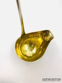 Ложка для крюшона. Серебро 84 пробы, П. Овчинников, Россия, 1899–1908 годы