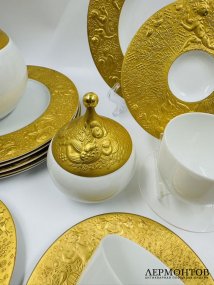 Чайный сервиз на 6 персон «Волшебная флейта». Фарфор, Rosenthal, Björn Wiinblad