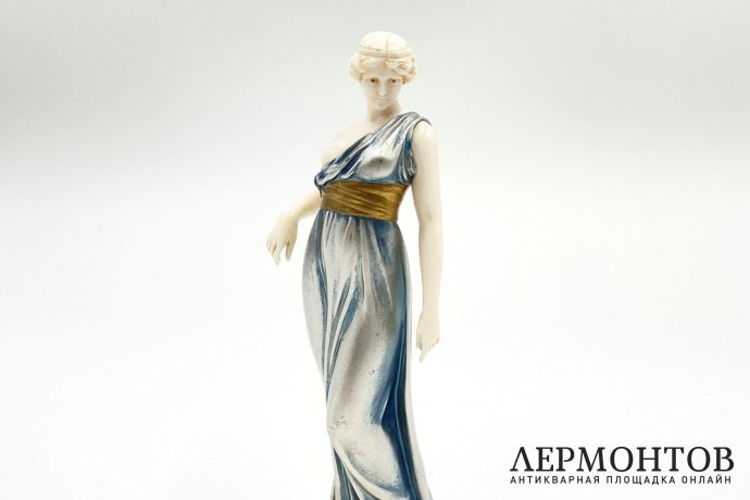Скульптура Богиня в стиле Ар Деко. Германия, F. Preiss, 1920-е гг. Бронза, кость. 