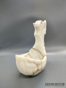 Ковш с фигурной ручкой. Камень, трест «Русские самоцветы», СССР, 1951 год