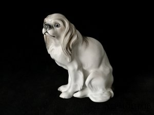 Статуэтка «Кавалер-кинг-чарльз-спаниель». Фарфор, Rosenthal, Германия, 1927 год